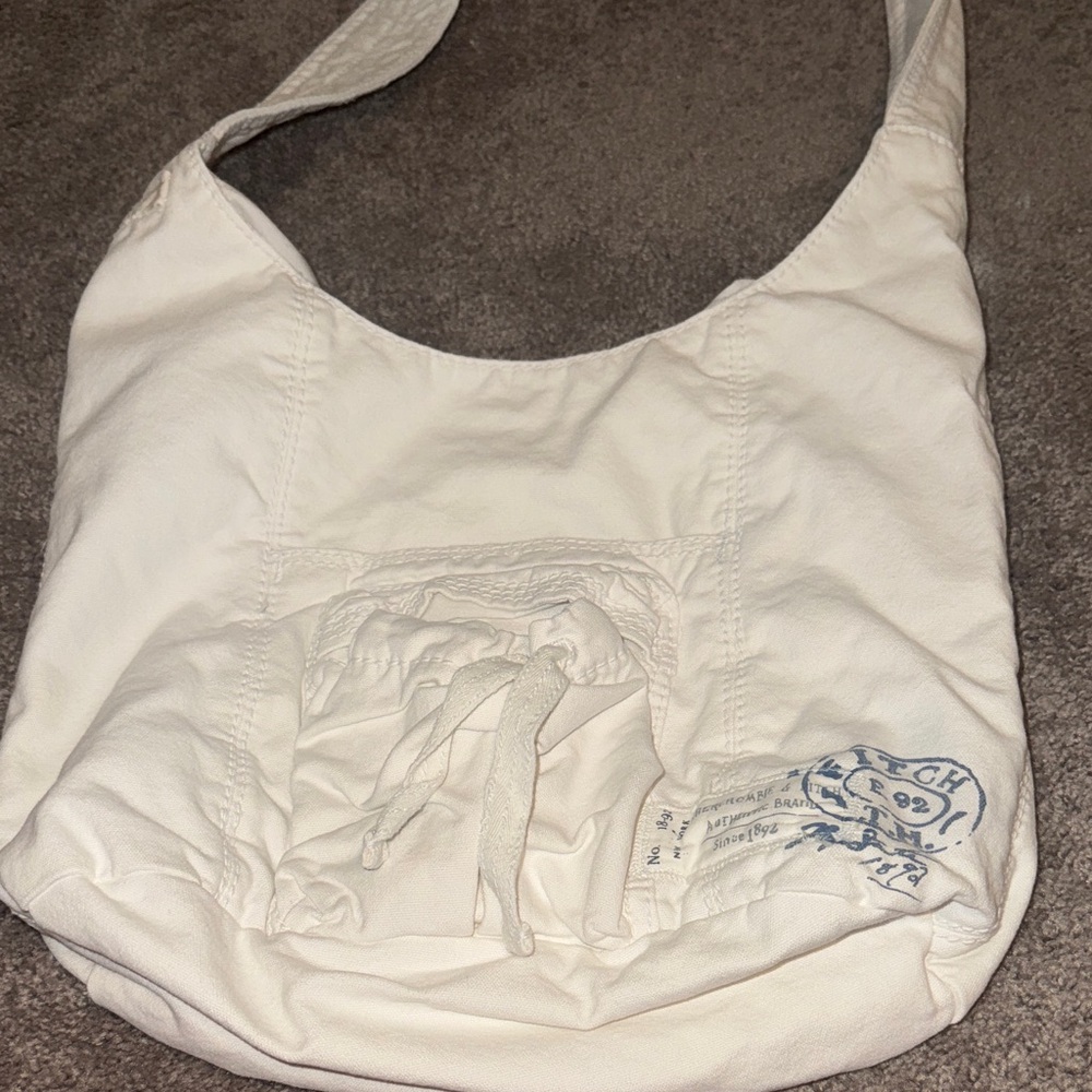 Abercrombie And Fitch Vintage Canvas Messenger Bag View 3